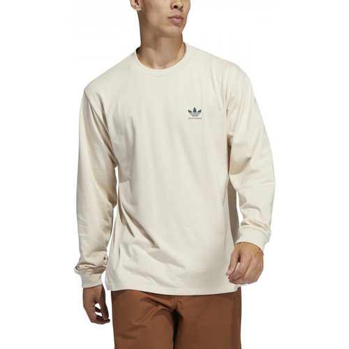 tekstylia Męskie T-shirty i Koszulki polo adidas Originals 2.0 logo ls tee Beżowy