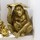 Dom Statuetki i figurki  Signes Grimalt Złoty Orangutan Złoty