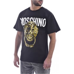 tekstylia Męskie T-shirty z krótkim rękawem Moschino ZA0716 Czarny