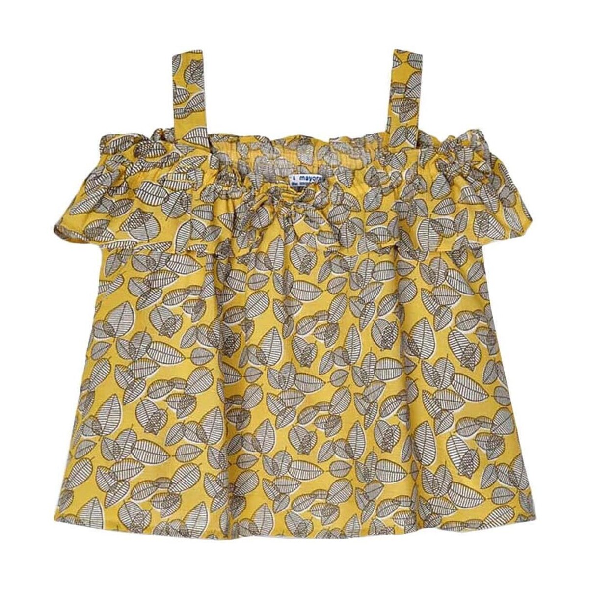 tekstylia Dziewczynka Koszule Mayoral  Żółty