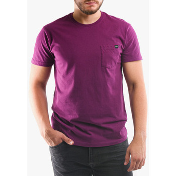 tekstylia Męskie T-shirty i Koszulki polo Edwin T-shirt avec poche violet