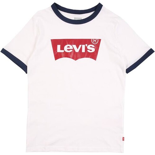tekstylia Dziewczynka T-shirty z krótkim rękawem Levi's 160407 Biały