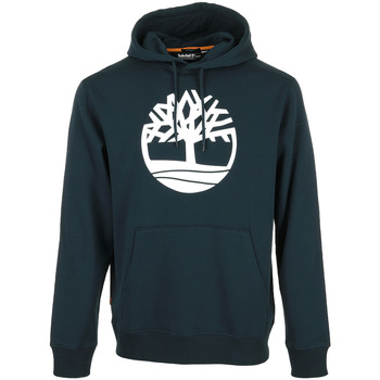 tekstylia Męskie Bluzy Timberland Core Tree Logo Hoodie Niebieski