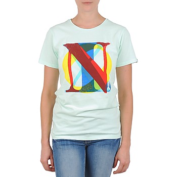 tekstylia Damskie T-shirty z krótkim rękawem Nixon PACIFIC Zielony