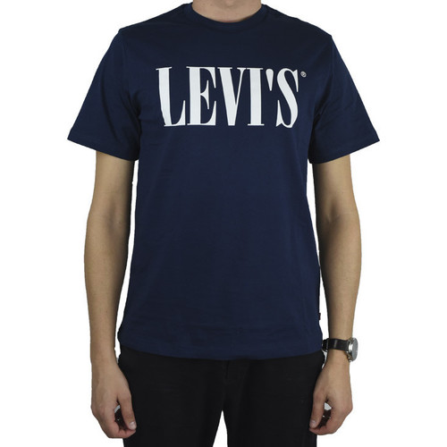 tekstylia Męskie T-shirty z krótkim rękawem Levi's Relaxed Graphic Tee Niebieski