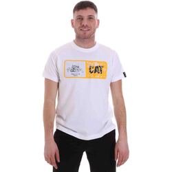 tekstylia Męskie T-shirty z krótkim rękawem Caterpillar 35CC302 Biały