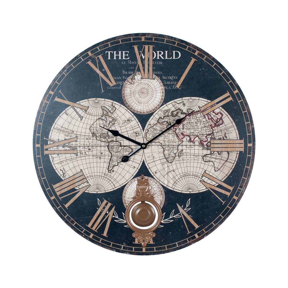 Dom Zegary Signes Grimalt Światowy Zegar Ścienny Wielokolorowy