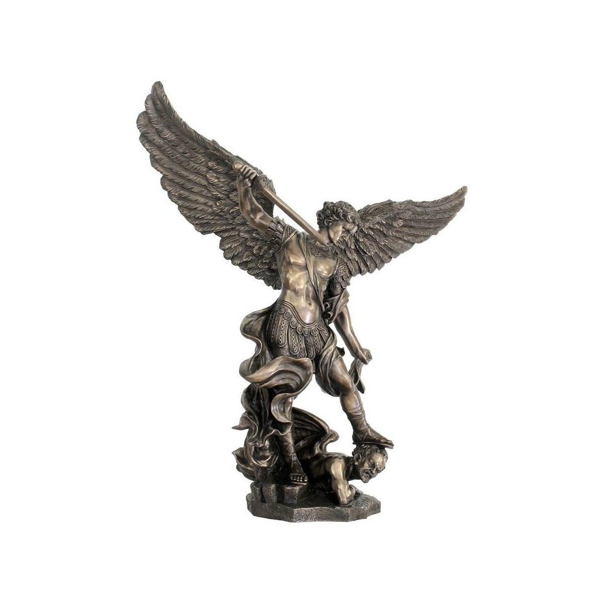 Dom Statuetki i figurki  Signes Grimalt Święty Michał Na Demonie Złoty