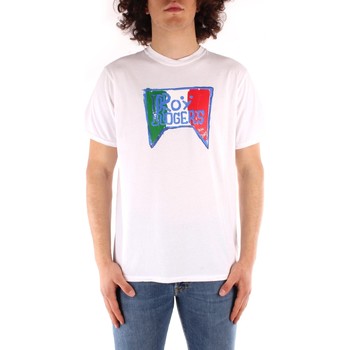 tekstylia Męskie T-shirty z krótkim rękawem Roy Rogers P21RRU513C7480013 Biały
