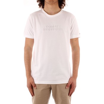 tekstylia Męskie T-shirty z krótkim rękawem Tommy Hilfiger MW0MW17671 Biały