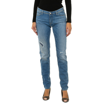 tekstylia Damskie Spodnie Armani jeans 3Y5J28-5D0UZ-1500 Niebieski