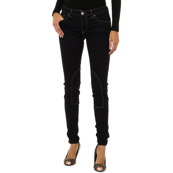 tekstylia Damskie Spodnie Armani jeans 6Y5916-5D3TZ-1500 Niebieski