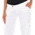 tekstylia Damskie Spodnie Met 70DBF0646-R216-0001 Biały