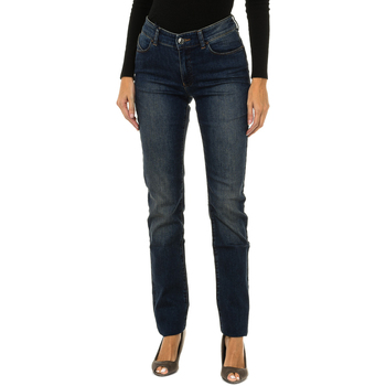 tekstylia Damskie Spodnie Armani jeans B5J18-9H-15 Niebieski