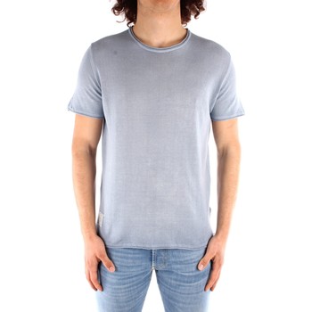 tekstylia Męskie T-shirty z krótkim rękawem Blauer 21SBLUM01319 Niebieski