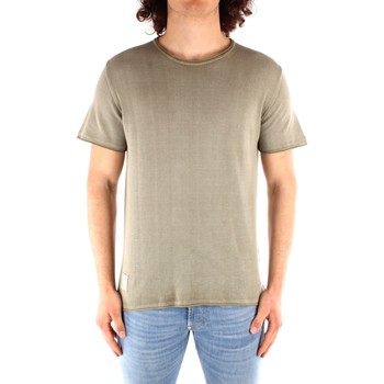 tekstylia Męskie T-shirty z krótkim rękawem Blauer 21SBLUM01319 Zielony