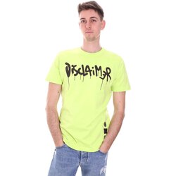 tekstylia Męskie T-shirty z krótkim rękawem Disclaimer 21EDS50565 Zielony