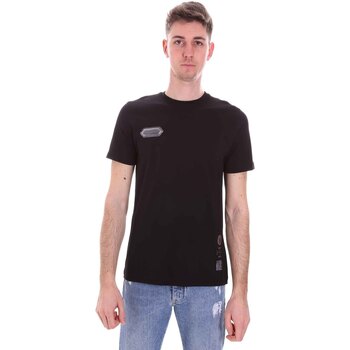 tekstylia Męskie T-shirty z krótkim rękawem Disclaimer 21EDS50517 Czarny