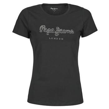 tekstylia Damskie T-shirty z krótkim rękawem Pepe jeans BEATRICE Czarny