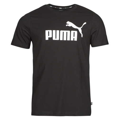tekstylia Męskie T-shirty z krótkim rękawem Puma ESS LOGO TEE Czarny