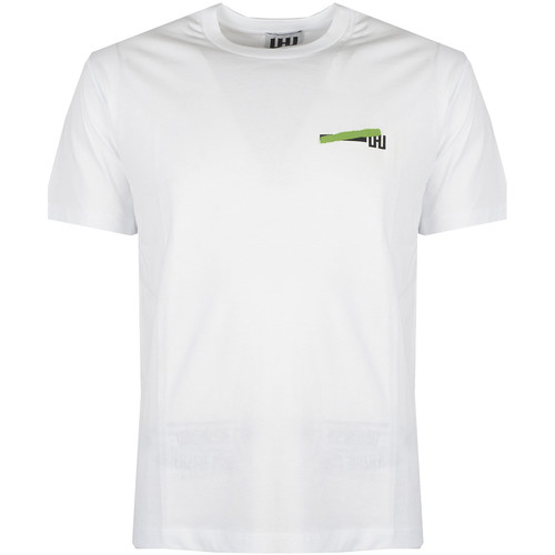 tekstylia Męskie T-shirty z krótkim rękawem Les Hommes UHT204700P | Urban Zone Biały