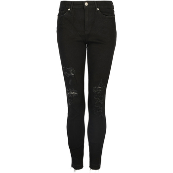 tekstylia Damskie Spodnie z pięcioma kieszeniami Juicy Couture  Czarny