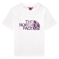 tekstylia Dziewczynka T-shirty z krótkim rękawem The North Face EASY BOY TEE Biały