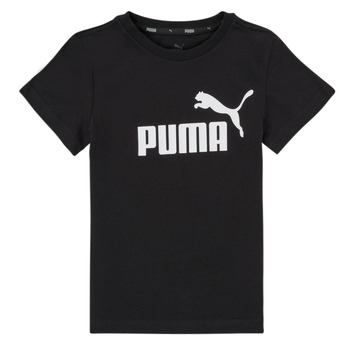 tekstylia Chłopiec T-shirty z krótkim rękawem Puma ESSENTIAL LOGO TEE Czarny