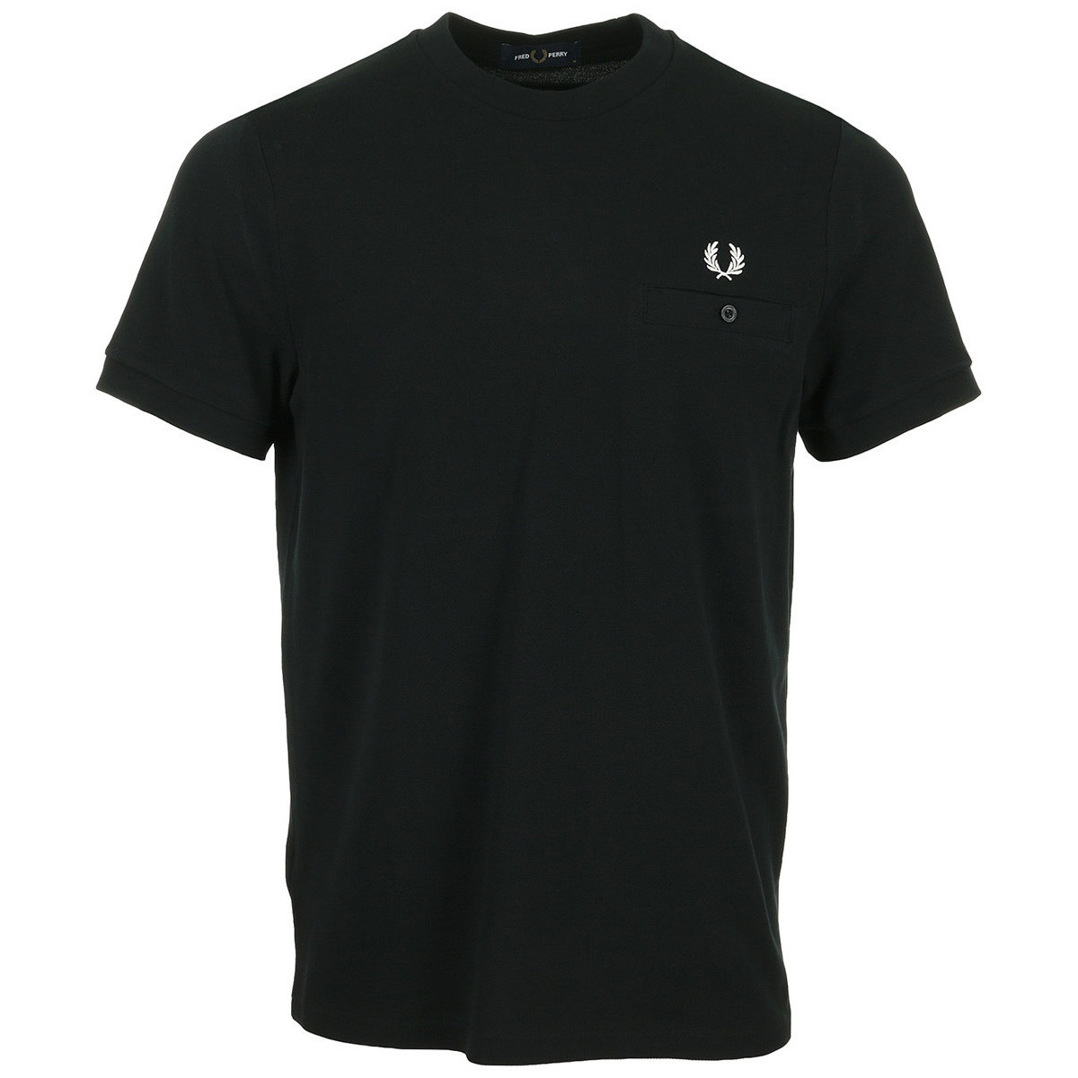 tekstylia Męskie T-shirty z krótkim rękawem Fred Perry Pocket Detail Pique Shirt Czarny