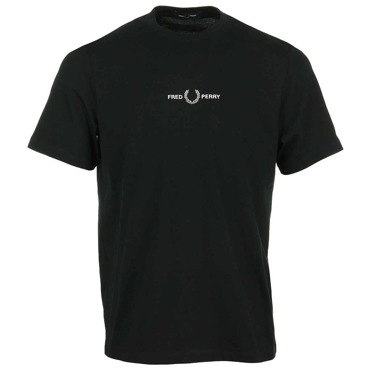 tekstylia Męskie T-shirty z krótkim rękawem Fred Perry Embroidered T-Shirt Czarny
