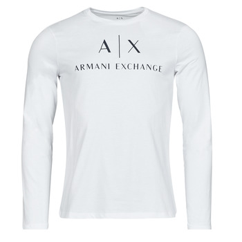 tekstylia Męskie T-shirty z długim rękawem Armani Exchange 8NZTCH Biały