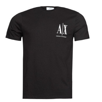tekstylia Męskie T-shirty z krótkim rękawem Armani Exchange 8NZTPH Czarny