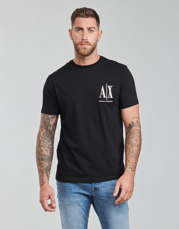 tekstylia Męskie T-shirty z krótkim rękawem Armani Exchange 8NZTPH Czarny