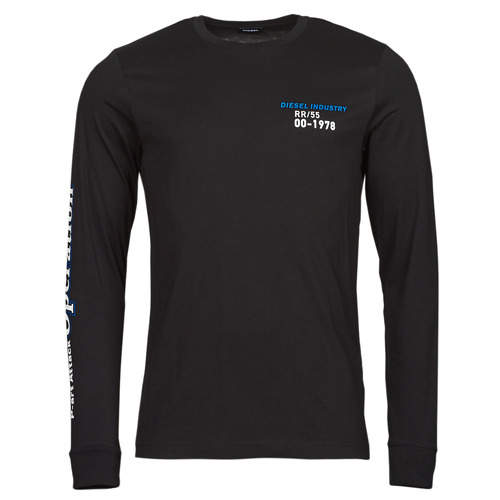 tekstylia Męskie T-shirty z długim rękawem Diesel T-DIEGOS-LS-K25 Czarny