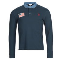 tekstylia Męskie Koszulki polo z długim rękawem U.S Polo Assn. RYAN 47773 CHFD Marine