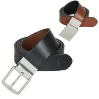 Dodatki Męskie Paski Polo Ralph Lauren Reversible Belt Gift Set Czarny / Brązowy