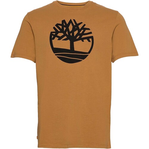 tekstylia Męskie T-shirty z krótkim rękawem Timberland 227485 Żółty