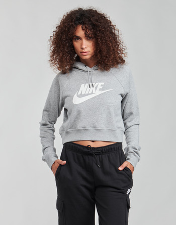 tekstylia Damskie Bluzy Nike NIKE SPORTSWEAR ESSENTIAL Szary / Biały