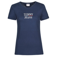 tekstylia Damskie T-shirty z krótkim rękawem Tommy Jeans TJW SKINNY ESSENTIAL TOMMY T SS Marine