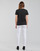 tekstylia Damskie T-shirty z krótkim rękawem Tommy Hilfiger HERITAGE HILFIGER CNK RG TEE Czarny