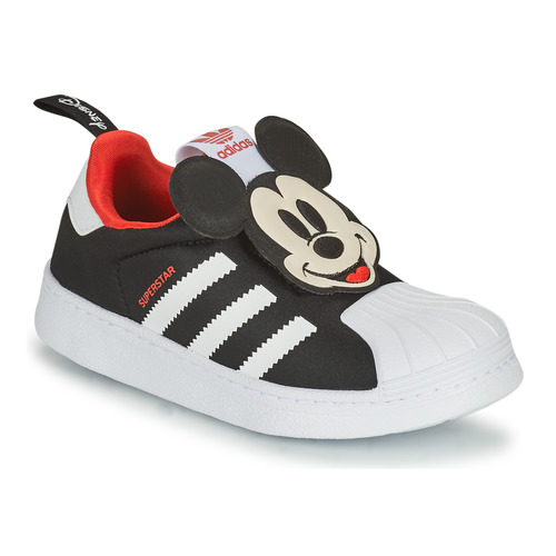 Buty Chłopiec Trampki niskie adidas Originals SUPERSTAR 360 C Czarny / Mickey