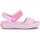 Buty Dziewczynka Sandały Crocs Crocband Sandal Kids12856-6GD Różowy
