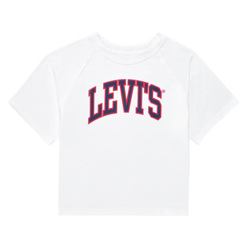 tekstylia Dziewczynka T-shirty z krótkim rękawem Levi's SS RGLAN HGH RISE TE SHIRT Biały