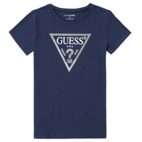 tekstylia Dziewczynka T-shirty z krótkim rękawem Guess HABILLA Marine