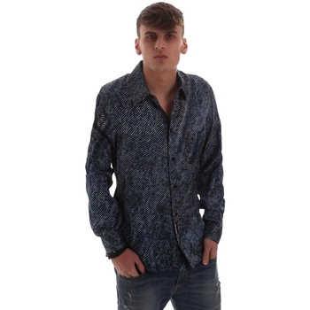 tekstylia Męskie Koszule z długim rękawem Versace B1GVB603S0683904 Niebieski