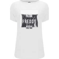 tekstylia Damskie T-shirty z krótkim rękawem Freddy S1WSDT3 Biały