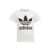 tekstylia Dziecko T-shirty z krótkim rękawem adidas Originals FLORE Biały