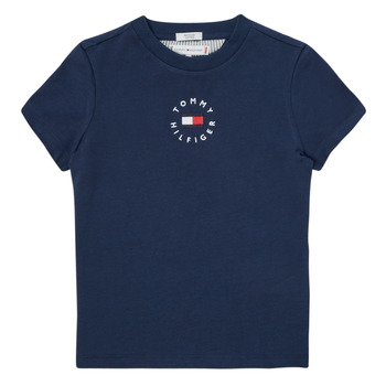 tekstylia Chłopiec T-shirty z krótkim rękawem Tommy Hilfiger CAMISA Marine