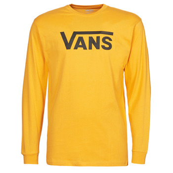 tekstylia Męskie T-shirty z długim rękawem Vans VANS CLASSIC LS Żółty / Czarny