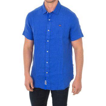 tekstylia Męskie Koszule z krótkim rękawem Napapijri NP000IF1-BB41 Niebieski